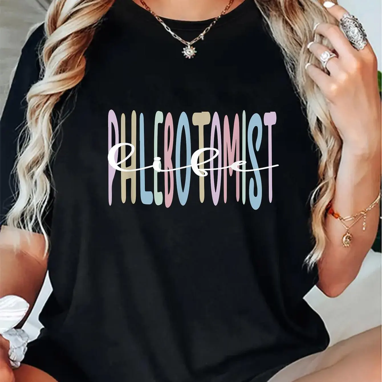 100% Cotton Best Phlebotomist Life Phlebotomy T-Shirt Women'S Men Graphic Tee