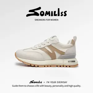 Somiliss Women Tennis Shoes,Breathable Lace Up Casual Sneaker,Comfortable Insole,Suitable for Daily Wear summervibes