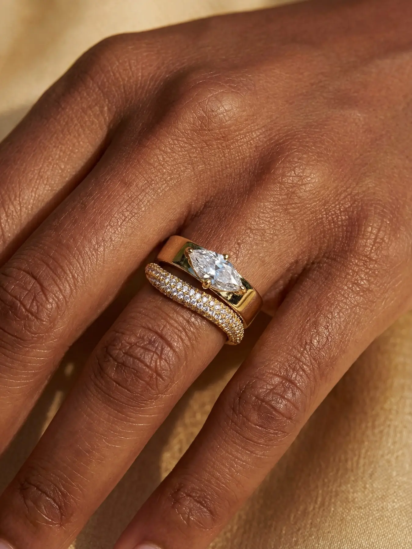 1 PC Fashion Stackable Rings Mix & Match Ring Zircon Ring, Copper Ring, Freely Combined Ring Set for Women Jewelry for Festival, Party, Daily Clothing Decor Engagement Eternity Band Ring Gift for Her