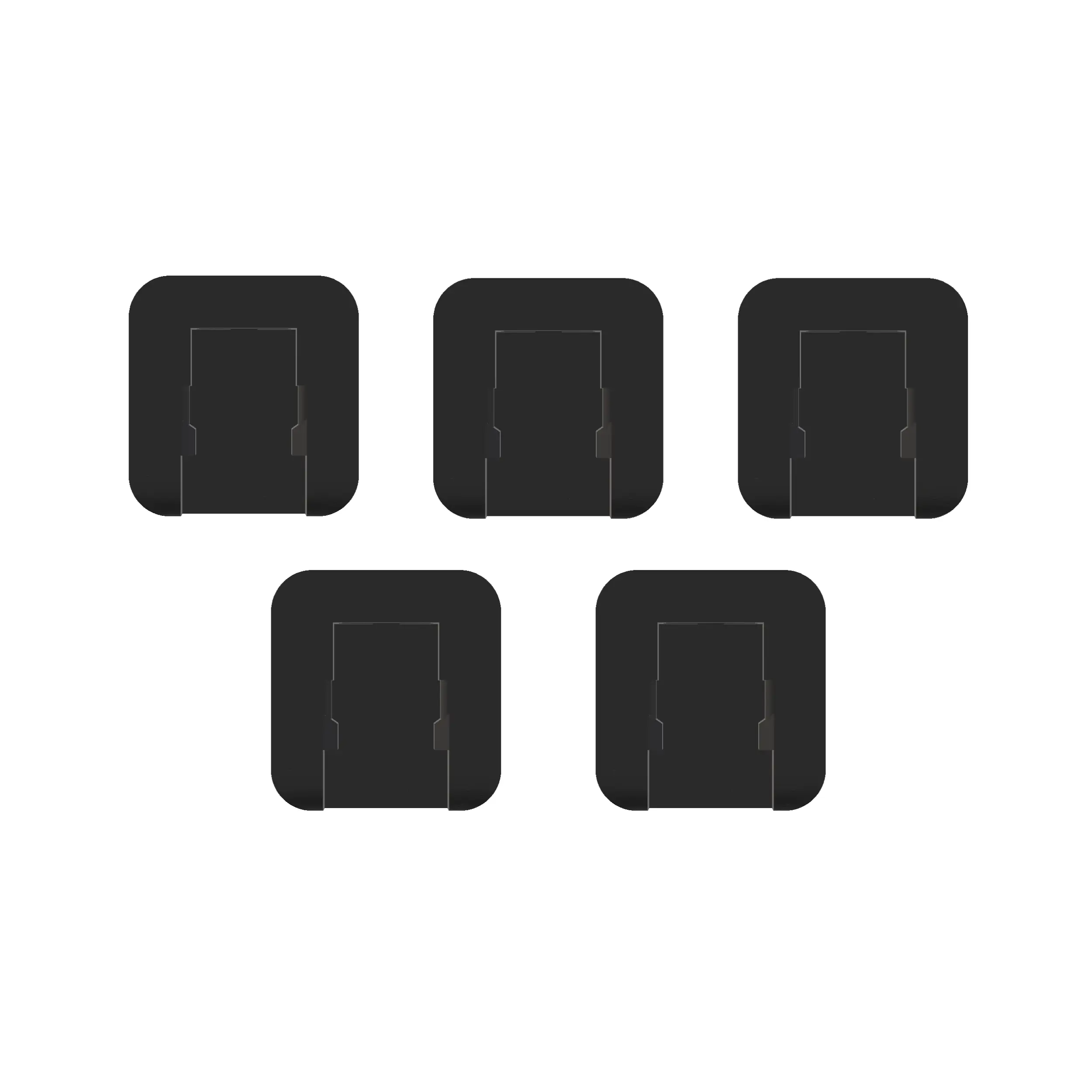 Magnetic Pneumatic Air Tool Holders Shelf Style (5 Pack)