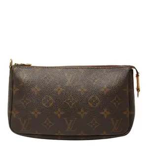 Pre-owned Louis Vuitton Canvas Small Leather Goods Monogram Pouch