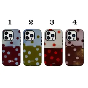 [POLKA DOT] RUST - LADYBUG - LAKE - PLUM | for iPhone 17 Pro Max, 16 15 14 13 12 11 Series