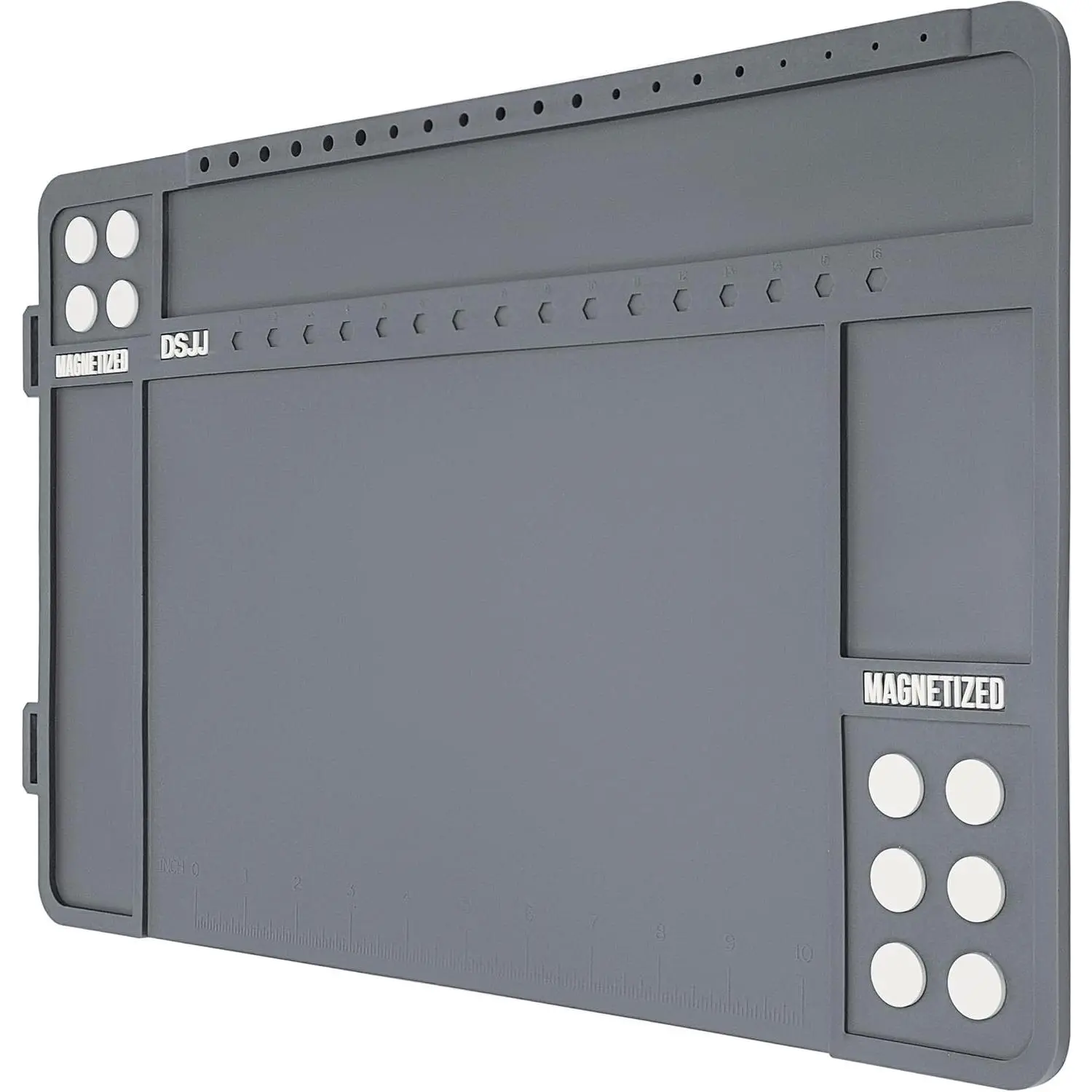 KDO Gun Cleaning Mat, Premium Magnetic Pad With Organizer Parts Tray, Anti-Slip Rubberized Pistol Mat, Protective Workbench Mat for Gun Cleaning (16.5"x 10.43")