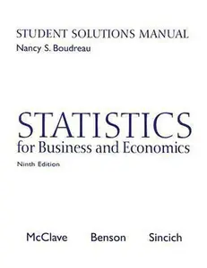 USED-Statistics for Business and Economics Student Solutions Manual by Boudreau, Nancy S. (Paperback)