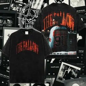 [ SWS ] - J. Cole - The Fall-Off Tour Graphic For Dreamville High-quality, Soft Cotton T-Shirt, Disc 29, Disc 39 Hip-Hop Shirt, The Fall-Off Album Jermaine Lamar Cole Fan Graphic Tee, Cole World Music Fan Merch Shirt