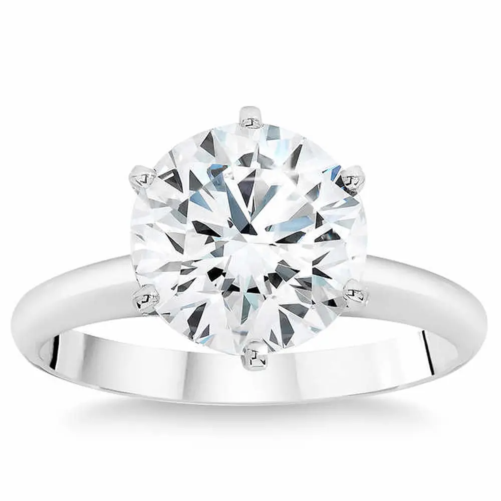 Platinum 3Ct Certified Diamond Solitaire Engagement Ring Lab Grown Platinum 3Ct Certified Diamond Solitaire Engagement Ring Lab Grown