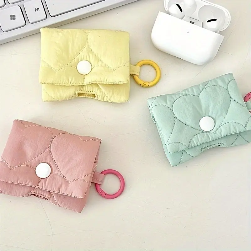 2pcs New Case for Airpods Wireless Headphones, A Cute Storage and Protection Bag.
