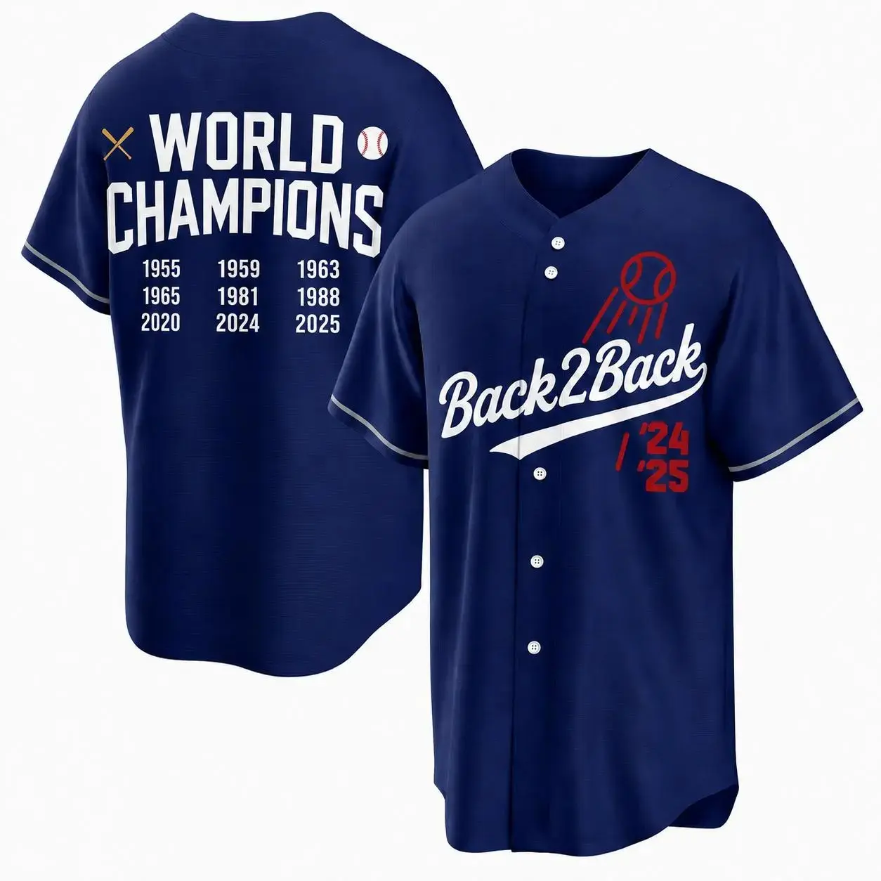 Champions Los Angeles Baseball Jersey, Unisex Trendy Baseball Fan Apparel, Breathable Streetwear Teams Streetwear Lovers Shirt