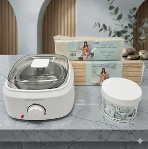 Rucci Professional 4-in-1 At-Home Waxing Kit with Electric Warmer and 12 oz. Natural Cold/Hot Wax