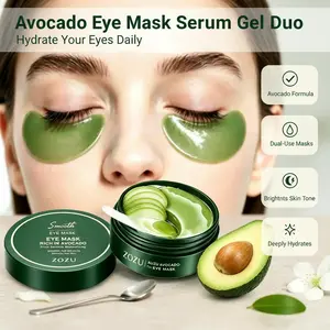 [Mother’s Day gifts from kid]Avocado  Gold Moisturizing Eye bagMask Serum Gel Patches Duo - Alternate Day and Night Use Eye Mask – Reduces Periocular Fine Lines & Eye Bag Care, Fades Dark Circles,Puffiness - Hydrating Moisturizing Skincare Product Hydrate