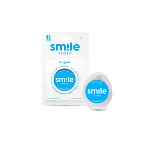 Smile Floss Original Woven Dental Floss, Dentist & Hygienist Approved Oral Care, Eco-friendly Natural Coconut Citrus, Paraben-Free Expanding Soft Durable Floss (30 yds)