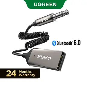 UGREEN 3.5mm Bluetooth Receiver Aux to Bluetooth 6.0 Adapter for Hands-Free Calls Compatible with Car Speaker and Home Audio with Built-in Microphone Aux Input for Car USB 2.0 to 3.5mm Jack Kit,TikTokShopHolidayHaul