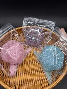 Clear small cat paw crystal crunchies soft (1pcs) taba squishy