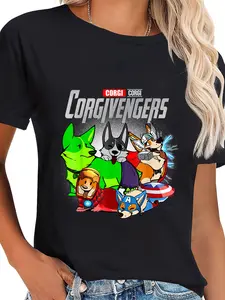 100% Cotton Corgivengers Corgi Shirts Funny Corgi Lovers Gifts T-Shirt