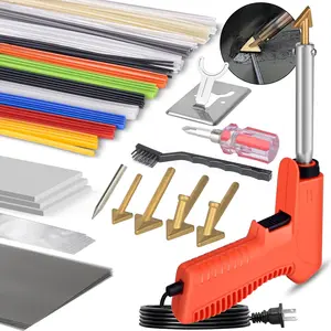 120W 3 in 1 Plastic Welder Welding Kit With 5 Tips 106pcs Welding Rods, 2-Speed Portable Gun Style Plastic Repair Kit For Car Bumper Kayak Repair