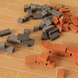50/200pcs Mini Brick Bricks Building Wall Dollhouse Simulation Model Shooting Scene Miniature Decoration Home Decor
