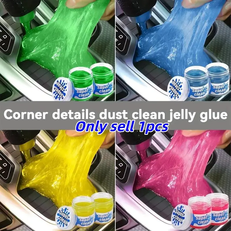 Car Interior Cleaning Gel, Reusable Car Interior Cleaning Gel, Multipurpose Cleaning Tool for Car, Keyboard, Home, Office, Dashboard Cleaner, Auto Detailing Products, Car Cleaning Supplies
