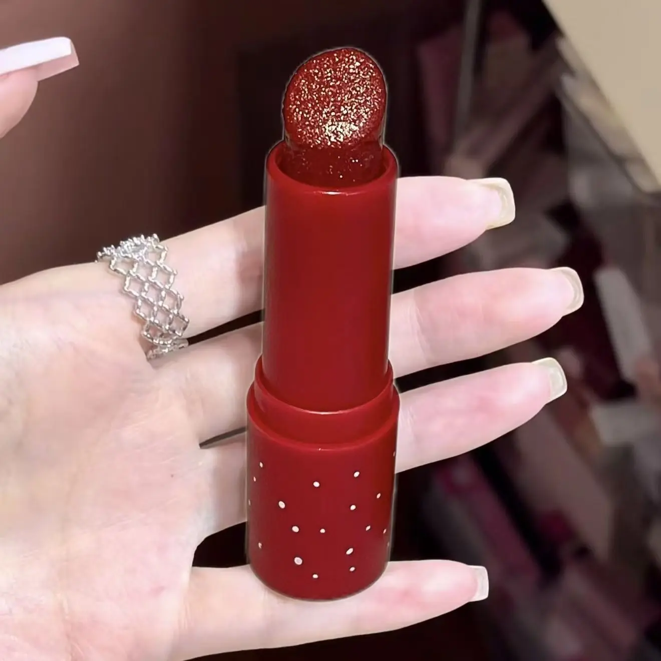 Herorange Diamond Shimmer Hydrating, Pearlescent, Mirror-Finish, Glossy Lipstick, Shimmering Lip, Moisturizing & Moisture-Locking, For a Plump, 'Glass-Like' Lip Look, Dewy Radiance, The Perfect Gift for Valentine's Day or Mother's Day