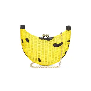Serpui x REVOLVE X Revolve Tropical Banana Clutch in Yellow