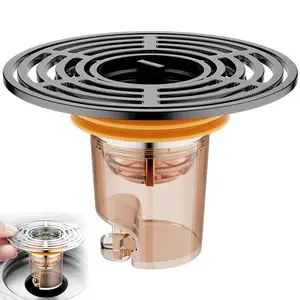 Floor Drain Plug for Bathtubs And Showers Designed to Prevent Backflow, Effectively Catching Hair And Food Waste