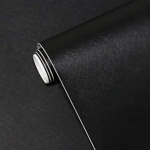 Peel and Stick Wallpaper Black Wallpaper Black Contact Paper Waterproof Self Adhesive Removable Wall Paper Decorative for Wall Bedroom