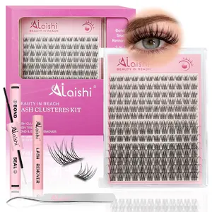 Ailaisi Magic Fairy Eyelash Set – 8–18mm Soft Velvet cluster kit with Invisible Tape | Waterproof Glue, Remover & Tweezers Included | Beginner-Friendly DIY False Eyelashes, WeeklyDeals, Summervibes