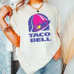 Taco Bell T-shirt Hooded Sweatshirt - Perfect Taco Lover Gift Idea Shirt Gilden, Fulll Color, Printed In The USA