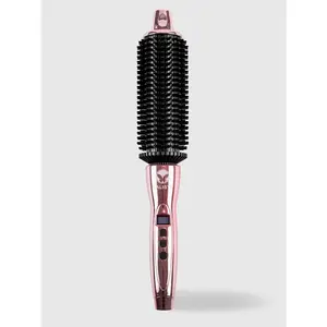 Perfecter Pro Heated Round Brush 1.5" - Curling Iron Alternative - Create Curls, Waves & Volume with Less Frizz & More Shine