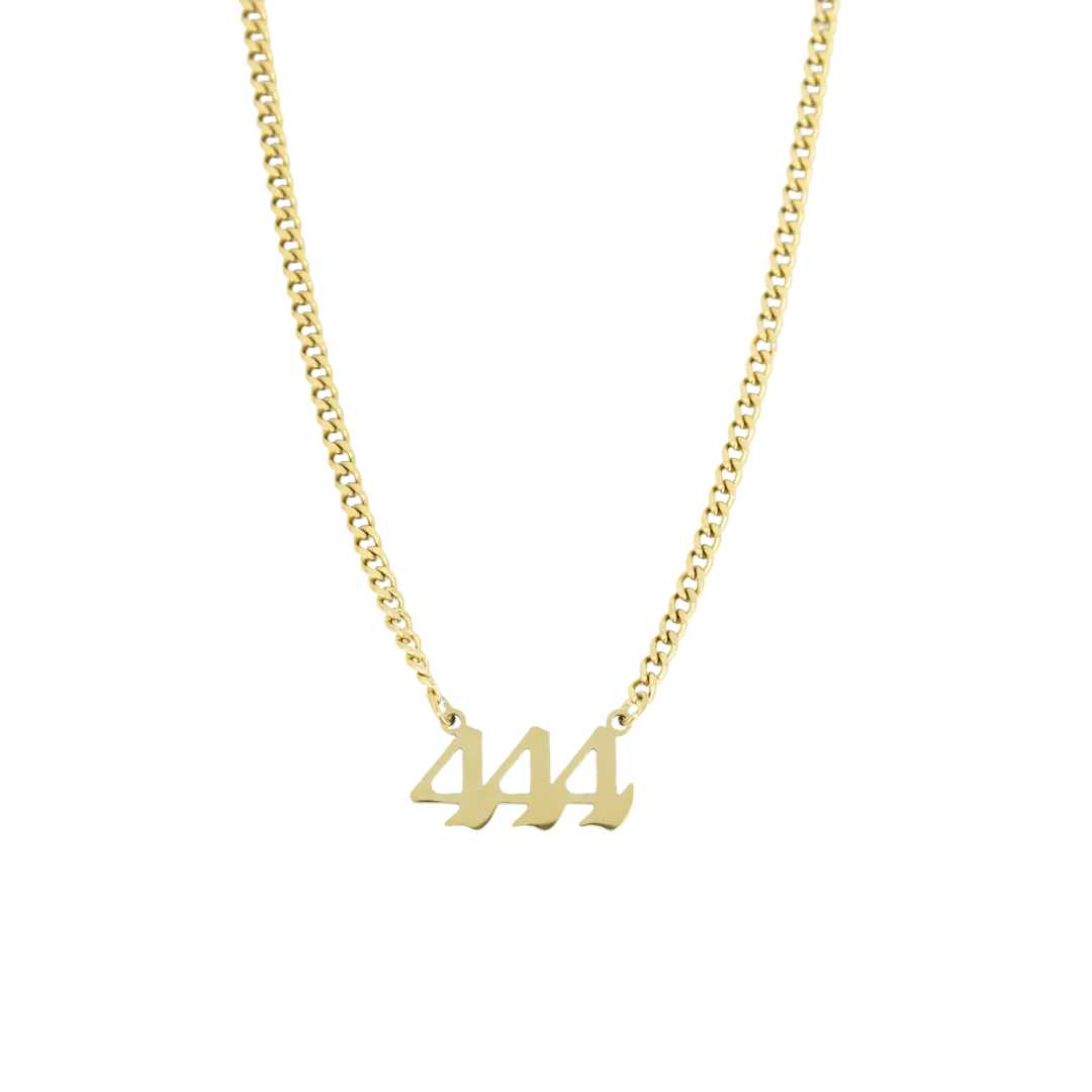 Angel Number Cuban Necklace