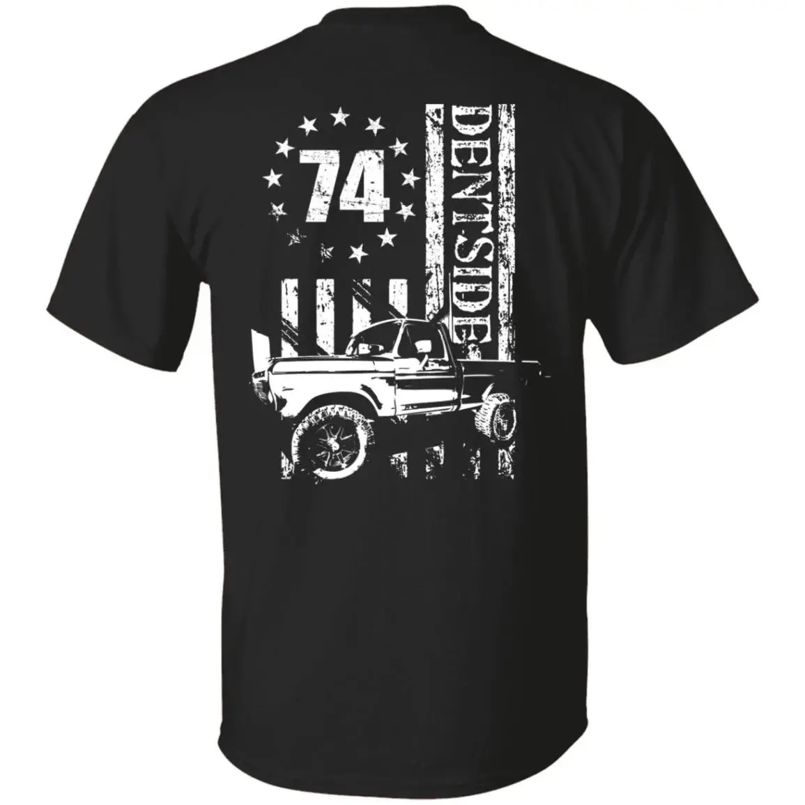 Dentside Truck 2-Sided T-Shirt, Classic Vintage Pickup Graphic Tee, Gift For Him, Husband