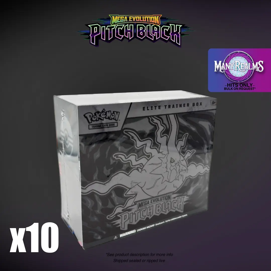 SEALED CASE of Pitch Black Elite Trainer Boxes (10 units) - Pokemon Sealed