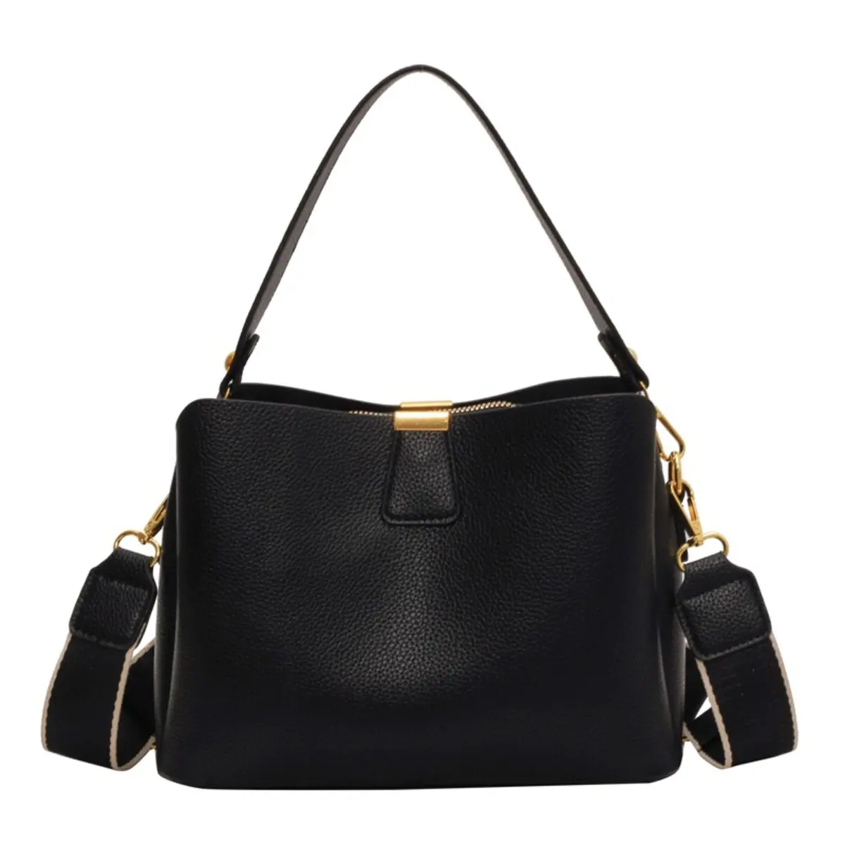 Women 2‑Way Hobo Handbag with Removable Wide Strap for Work & Daily Use
