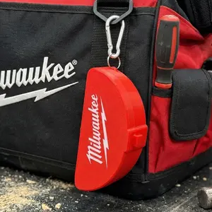 Milwaukee Inspired Hard-Shell Safety Glass Case | Heavy-Duty Carabiner Clip-On Protector for Construction/Tradesman/Electrician/Plumber
