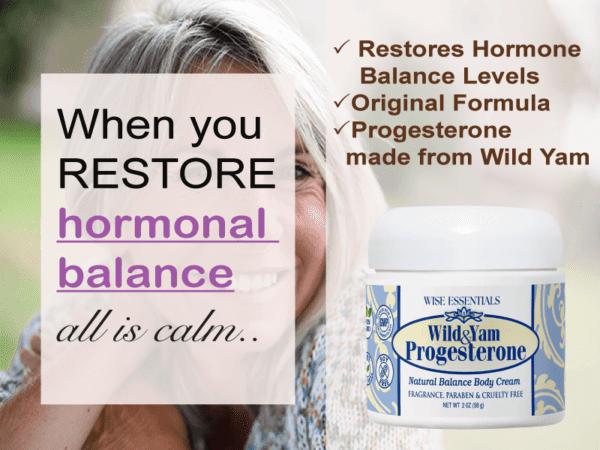 Wise Essentials Wild Yam Progesterone Body Cream with Phytoestrogens 2 oz Fragrance Paraben & Cruelty Free Balance Cream with Chaste Tree Berry