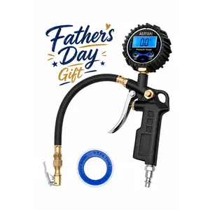 AstroAI Digital Tire Pressure Gauge with Inflator 250 PSI Air Chuck & Compressor Accessories Accuracy Measurement Durable Brass Components Automotive Vehicle Tool#fathersdaygift