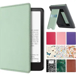 F-PCS32  Stand Case for Kindle Paperwhite 12th Gen (7", 2024, SA568B SA569P) and Kindle Colorsoft Signature Edition – Not for 6.8" and 6" Models, Hand Strap, Auto Sleep Wake, Hard Shell, Snut Fit, Sage