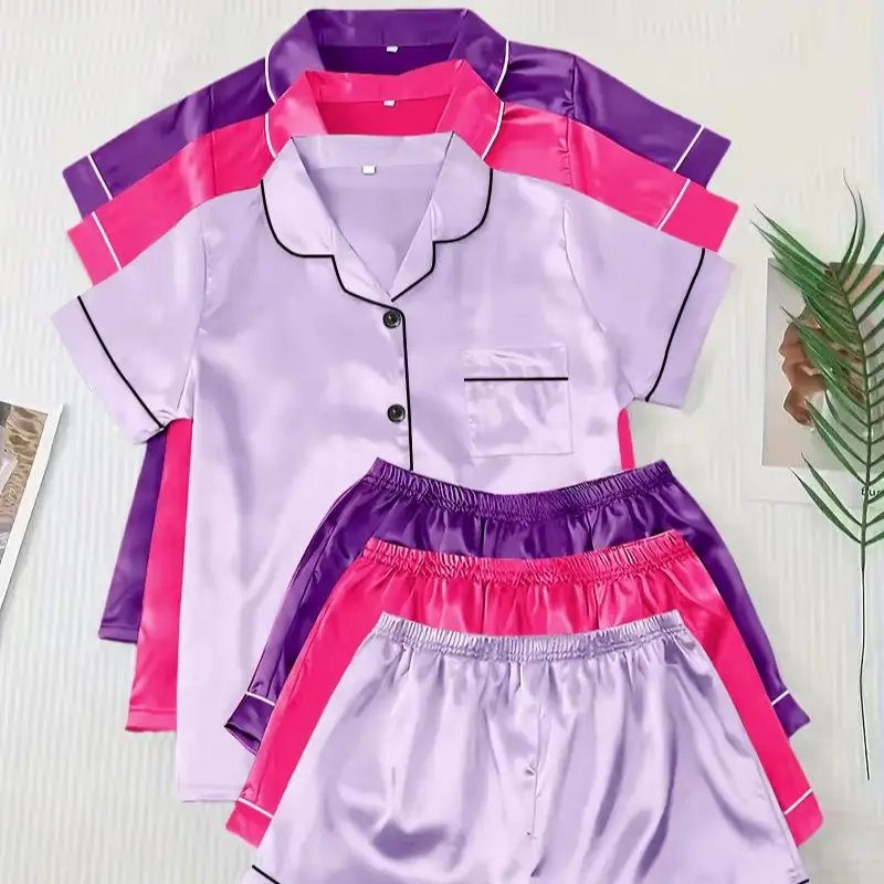 Dark purple + rose red + light purple