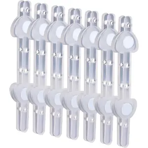 7 pairs of clear transparent boutonniere magnets, floral magnetic clips, brooch fasteners—accessories for making handmade wedding bride corsages