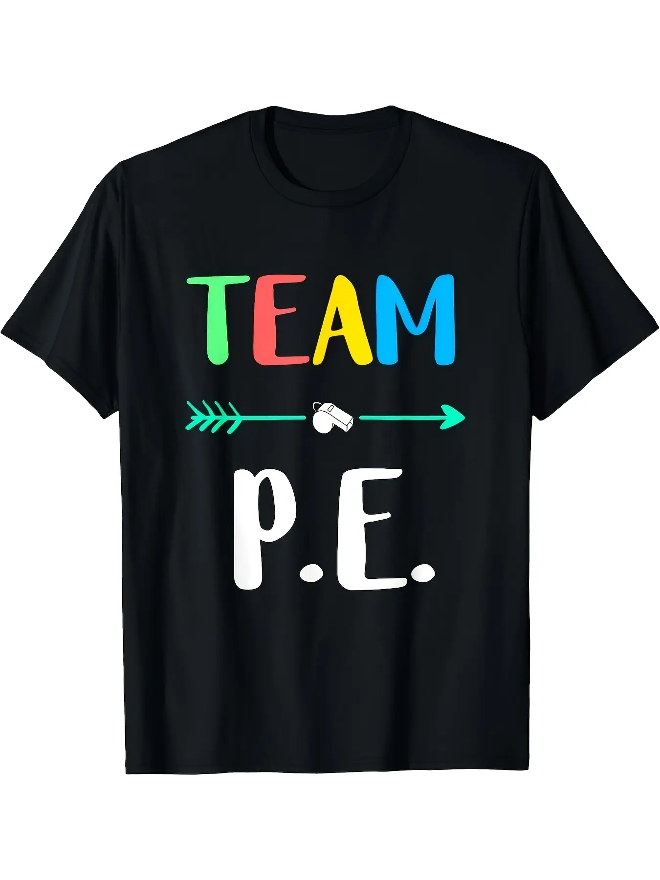 Team PE TShirt Physical Education Teacher Coach Gi unisex soft cotton short sleeve t shirt, vintage graphic casual tee for men women teens, perfect birthday holiday gift for camping travel gym daily street  wear