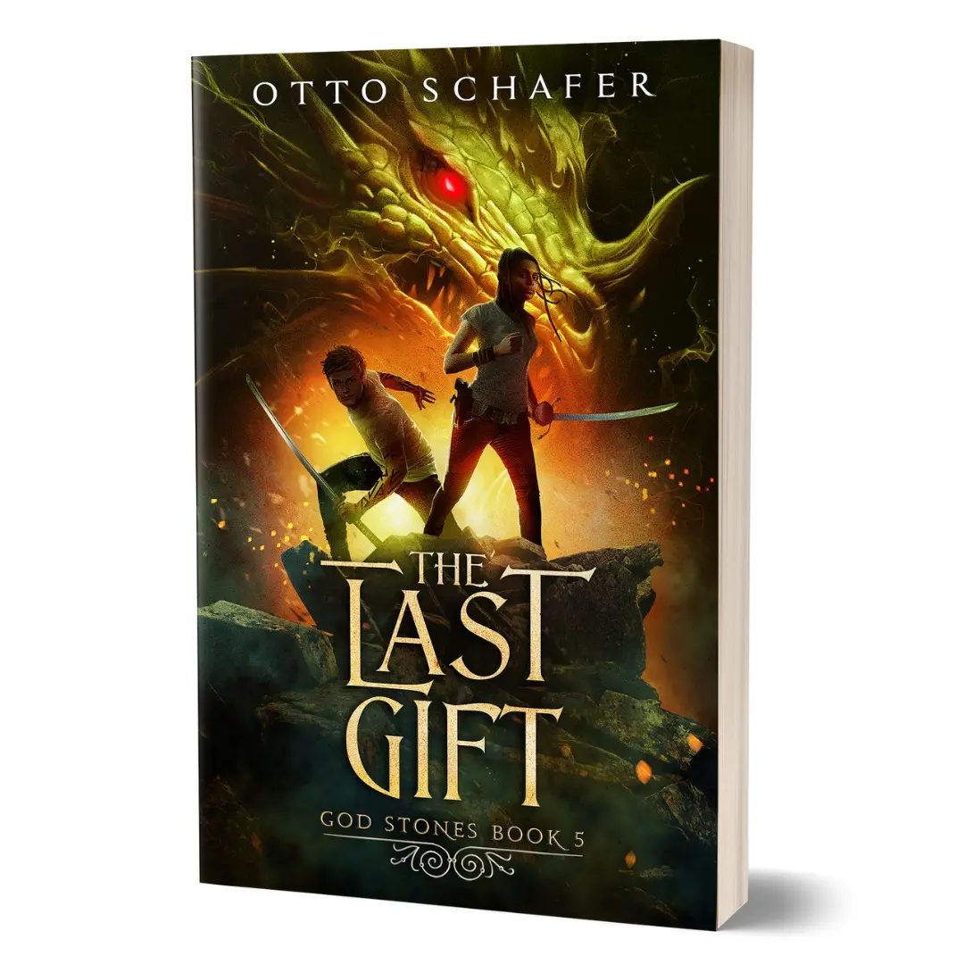 SIGNED copy The Last Gift: God Stones YA Fantasy Series, Book 5 by Otto Schafer