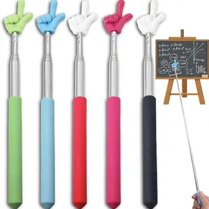 5Pcs Pointer Finger Stick – Multipurpose Teacher Supplies Pointer Stick, Classroom Pointer and Finger Pointer Stick, Engaging Colors – Classroom Essentials for Effective Presentations