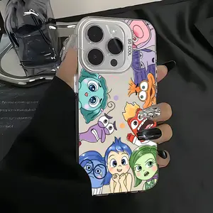Cartoon Inside Out 2 cartoon cute Phone Case Suitable for iPhone 17 16e 16 15 14 13 12 11 Mini Pro Max Air X XR XSMAX 8 7 Plus Anti Fall Matte Back Cover