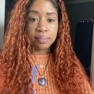 Wavina - 24 Inches Wavy Box Braids with Human Hair Cascading Boho Waves Boho Box Braided Wig