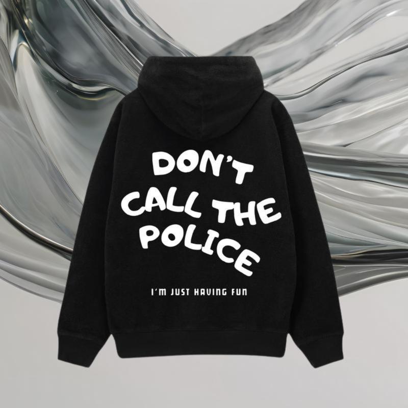 Autumn and winter Dont Call The Police Hoodie Motorcycle Hoodie - Casual Hoodie for Men and Women - Soft Cotton Comfortable Everyday Wear sweatshirt