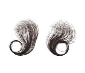 One Pair Human Tied HD Swiss Thin Lace Baby Hair Strips Edges Strips Fake Edges stitch wig luxury wigs