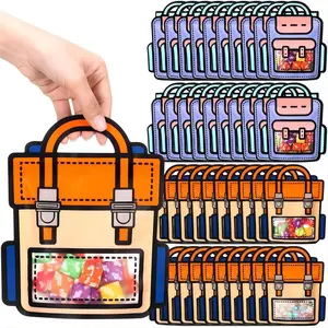 【Back to School】20/40 Pcs Reusable Tote Gift Bag, Cute Backpack Shape Gift Bag, Multi-scene Party Candy Gift Bag, Birthday Party, Graduation Ceremony Gift Wrapping Bag