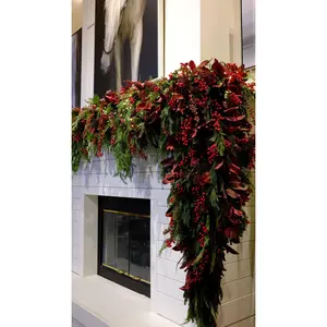 Burgundy Magnolia Leaf Garland