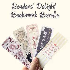 Aesthetic Bookmarks Bundle | BookTok Reader Bookmark Set | Book Club, Witchy, Library Pass, Pretty Girls Read Books | Pick 1 or Bundle