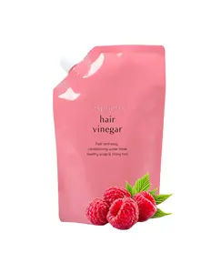 [MISSHA Official] A'pieu Raspberry Hair Vinegar Refill - 13.6 fl oz Moisture & Oil Balance Silky Soft Hair with Long-lasting Raspberry Scent