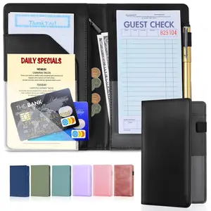 Server Book, Reinforced & Durable Server Books for Waitress, Polished & Professional Waitress Book, Organized & Functional Serving Book, Waitress Books for Servers for Restaurants and Cafes